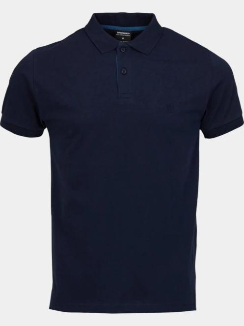 tricou cu guler pt. barbati Fundango Incognito Mono Poloshirt albastru inchis 8