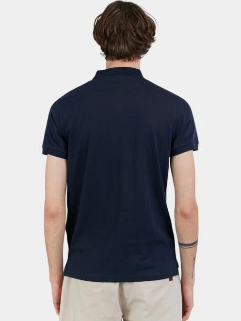 tricou cu guler pt. barbati Fundango Incognito Mono Poloshirt albastru inchis 3