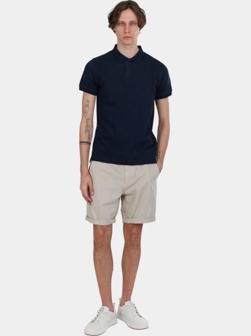 tricou cu guler pt. barbati Fundango Incognito Mono Poloshirt albastru inchis 4