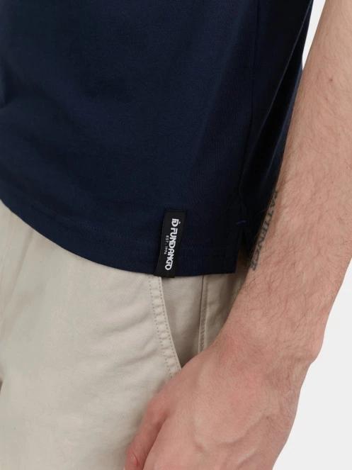 tricou cu guler pt. barbati Fundango Incognito Mono Poloshirt albastru inchis 7