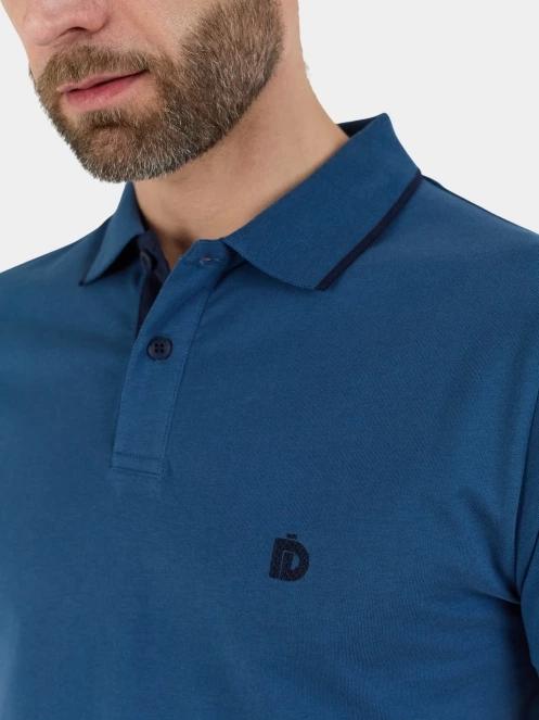 tricou cu guler pt. barbati Fundango Incognito Mono Poloshirt albastru 5