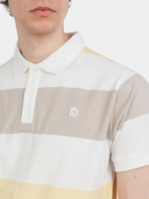 tricou cu guler pt. barbati Fundango Incognito Stripe Poloshirt galben 6