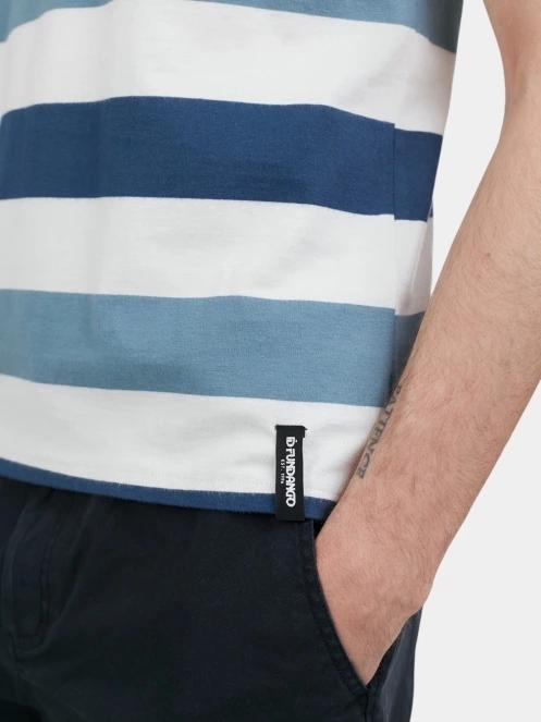 tricou cu guler pt. barbati Fundango Incognito Stripe Poloshirt rosu 7