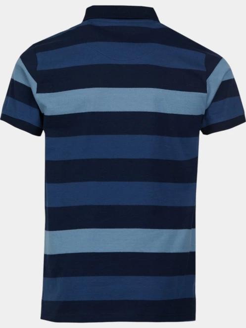 tricou cu guler pt. barbati Fundango Incognito Stripe Poloshirt albastru inchis 8
