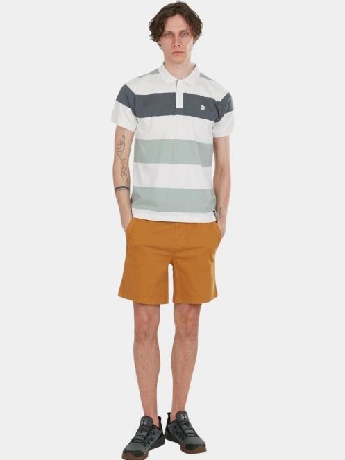 tricou cu guler pt. barbati Fundango Incognito Stripe Poloshirt verde 4