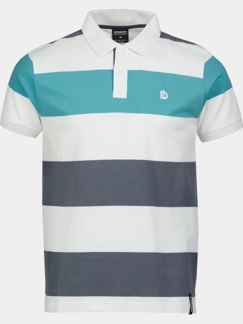 tricou cu guler pt. barbati Fundango Incognito Stripe Poloshirt verde 7