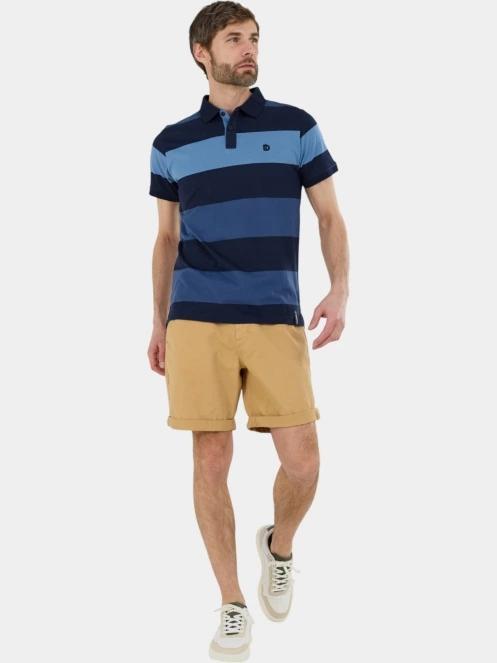 tricou cu guler pt. barbati Fundango Incognito Stripe Poloshirt albastru inchis 4