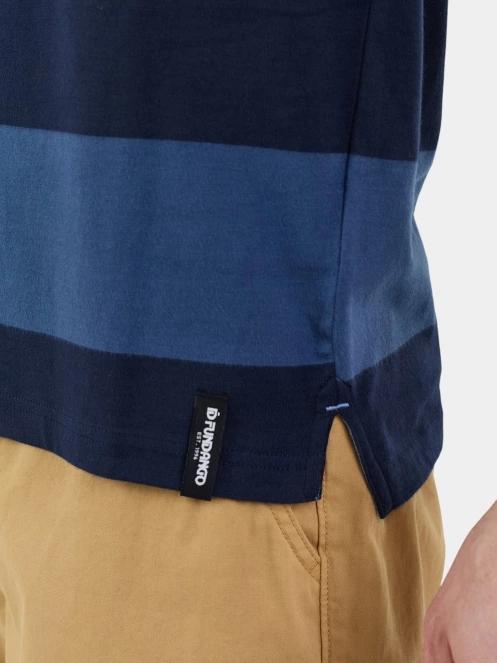 tricou cu guler pt. barbati Fundango Incognito Stripe Poloshirt albastru inchis 6