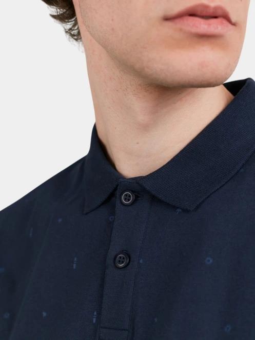 tricou cu guler pt. barbati Fundango Icon Poloshirt albastru inchis 6