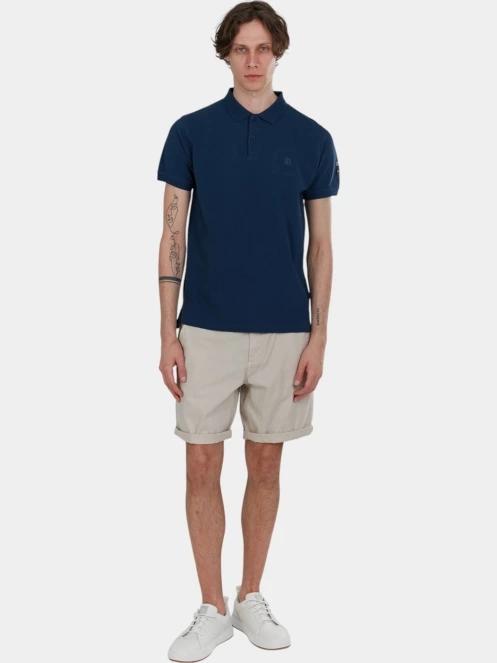tricou cu guler pt. barbati Fundango Insignia Poloshirt albastru inchis 4