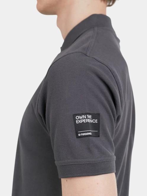 tricou cu guler pt. barbati Fundango Insignia Poloshirt gri 6