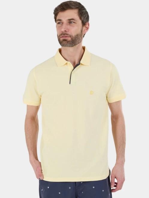 tricou cu guler pt. barbati Fundango Insignia Poloshirt galben 2