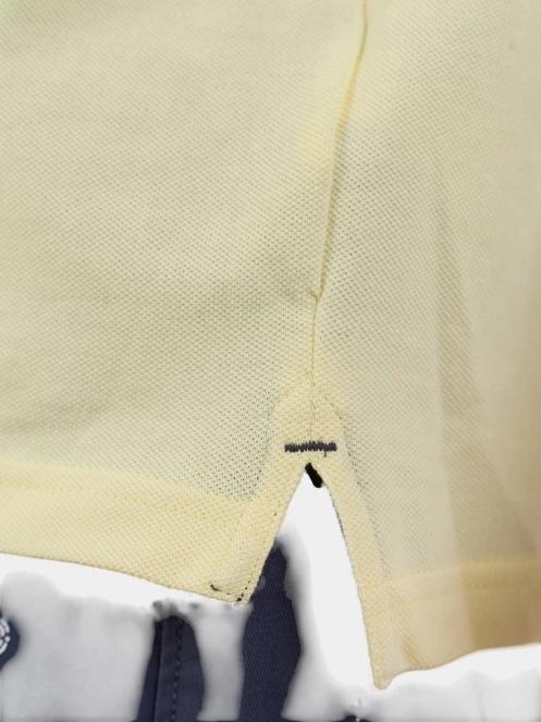 tricou cu guler pt. barbati Fundango Insignia Poloshirt galben 7