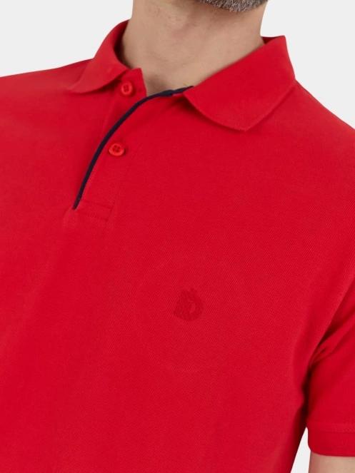 tricou cu guler pt. barbati Fundango Insignia Poloshirt rosu 5
