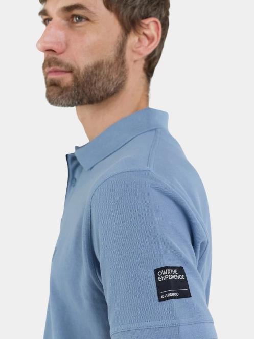 tricou cu guler pt. barbati Fundango Insignia Poloshirt albastru deschis 7