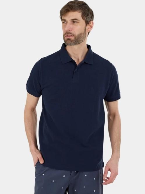 tricou cu guler pt. barbati Fundango Insignia Poloshirt albastru inchis 2