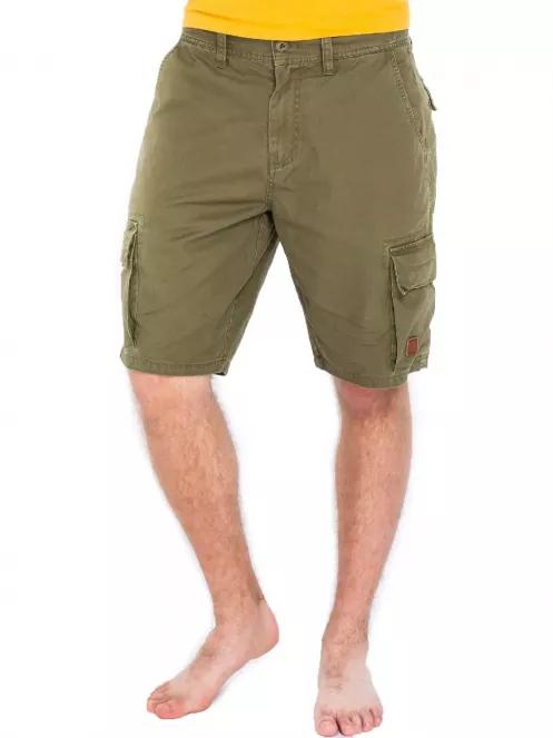 pantaloni scurti cu buzunare laterale pt. barbati Fundango Camper oliv 2
