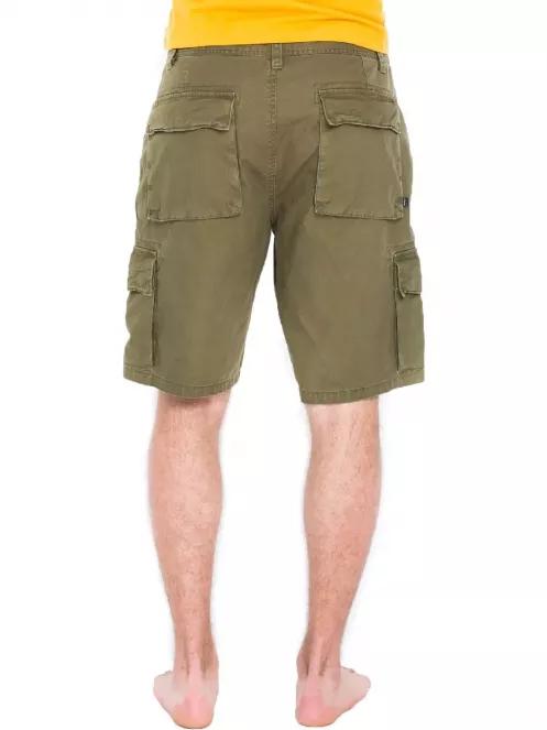 pantaloni scurti cu buzunare laterale pt. barbati Fundango Camper oliv 3
