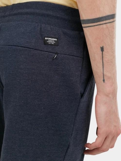 pantaloni scurti de trening pt. barbati Fundango Delon Sweatshorts albastru inchis 7
