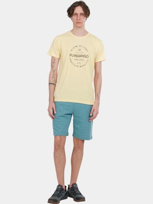 pantaloni scurti de trening pt. barbati Fundango Delon Sweatshorts verde 4