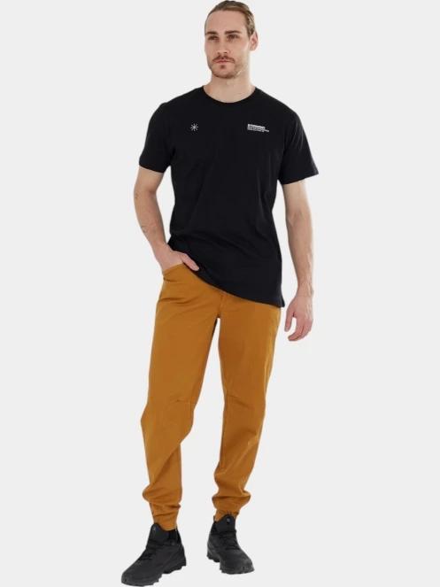 pantaloni de sport pt. barbati Fundango Python Climbing Pants galben 4