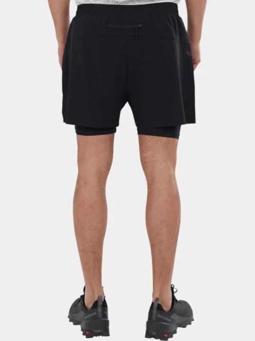 pantaloni scurti pentru sport pt. barbati Fundango Corris Running Shorts negru 3