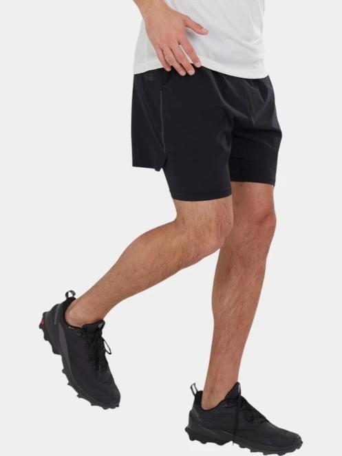 pantaloni scurti pentru sport pt. barbati Fundango Corris Running Shorts negru 6