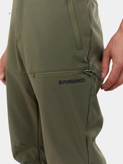 pantaloni softshell pt. barbati Fundango Akira II Softshell Pants oliv 7