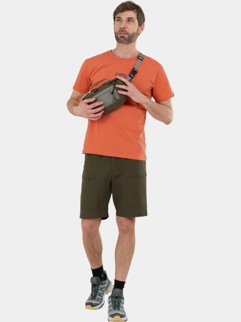 pantaloni scurti cu buzunare laterale, pentru drumetii pt. barbati Fundango Elkford Cargo Trekking Shorts verde 4