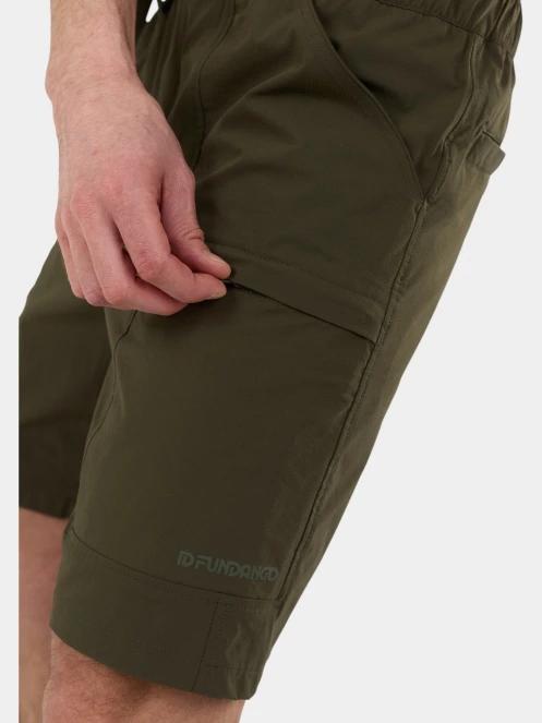 pantaloni scurti cu buzunare laterale, pentru drumetii pt. barbati Fundango Elkford Cargo Trekking Shorts verde 6