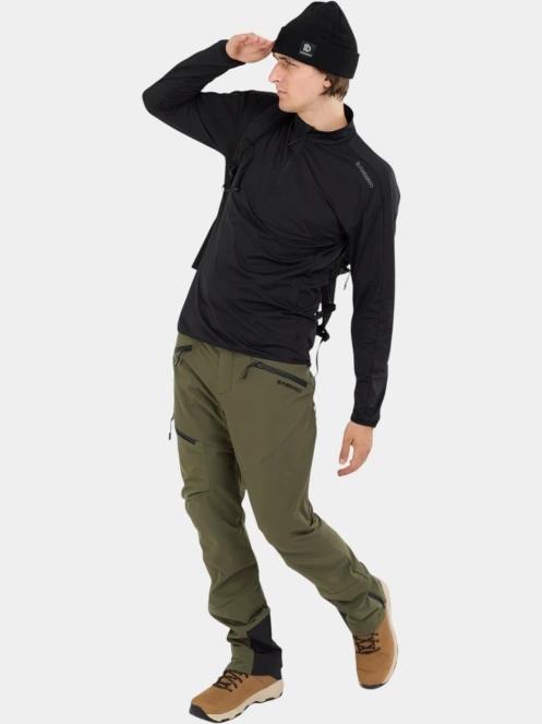 pantaloni softshell pt. barbati Fundango Rob II Softshell Pants oliv 4