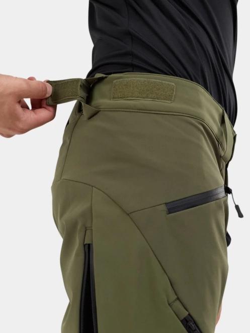 pantaloni softshell pt. barbati Fundango Rob II Softshell Pants oliv 9