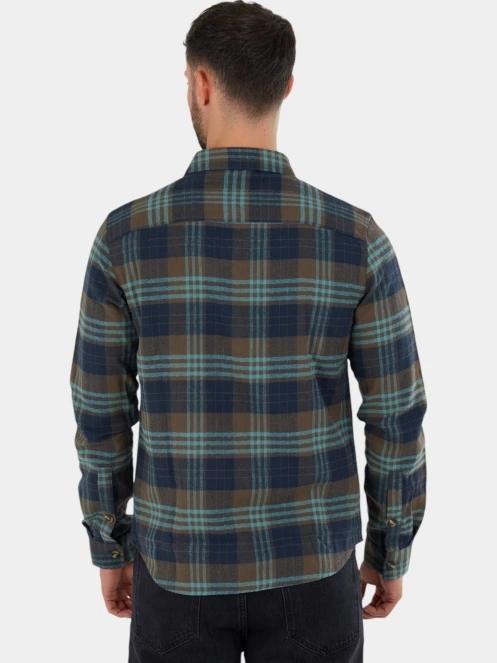 camasa cu maneci lungi pt. barbati Fundango Harris Shirt albastru 3