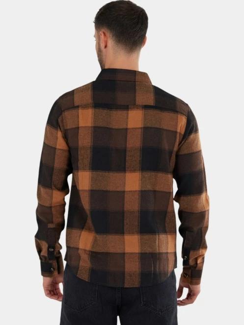 camasa cu maneci lungi pt. barbati Fundango Harris Shirt maro 3