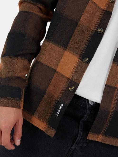 camasa cu maneci lungi pt. barbati Fundango Harris Shirt maro 7