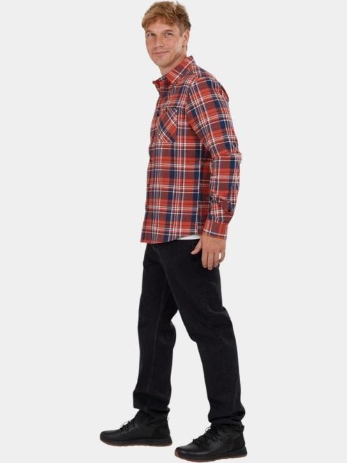 camasa cu maneci lungi pt. barbati Fundango Harris Shirt rosu 4