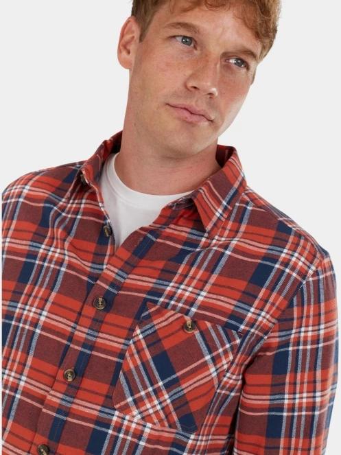 camasa cu maneci lungi pt. barbati Fundango Harris Shirt rosu 5
