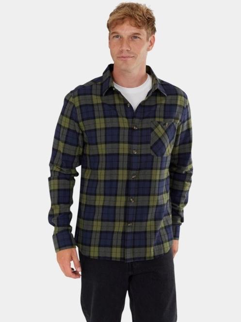 camasa cu maneci lungi pt. barbati Fundango Harris Shirt albastru inchis 5