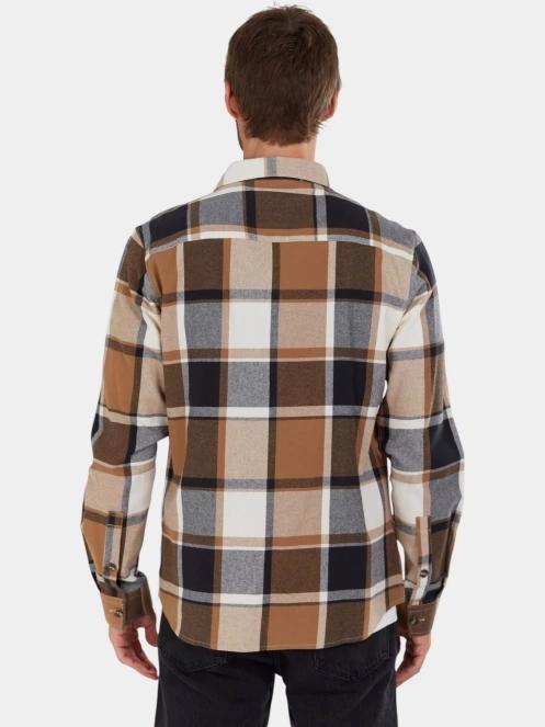 camasa cu maneci lungi pt. barbati Fundango Harris Shirt maro 3
