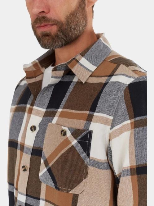 camasa cu maneci lungi pt. barbati Fundango Harris Shirt maro 6