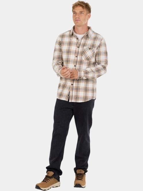 camasa cu maneci lungi pt. barbati Fundango Harris Shirt nisip 4