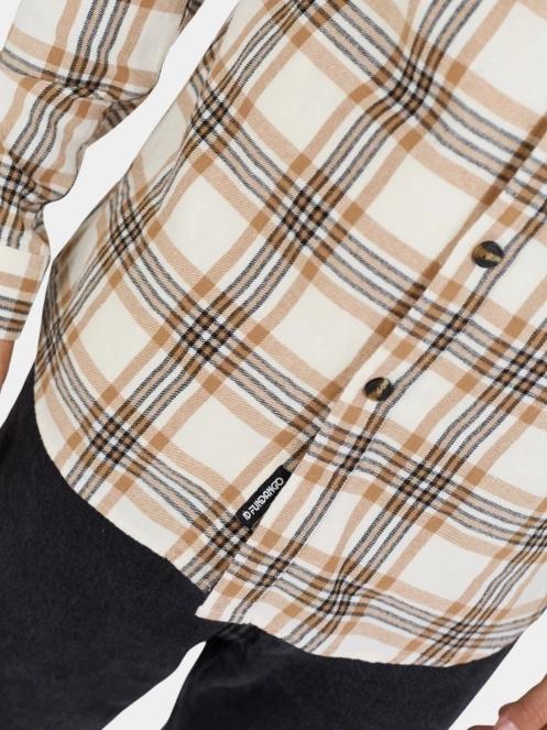 camasa cu maneci lungi pt. barbati Fundango Harris Shirt nisip 6
