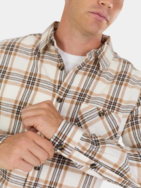 camasa cu maneci lungi pt. barbati Fundango Harris Shirt nisip 7