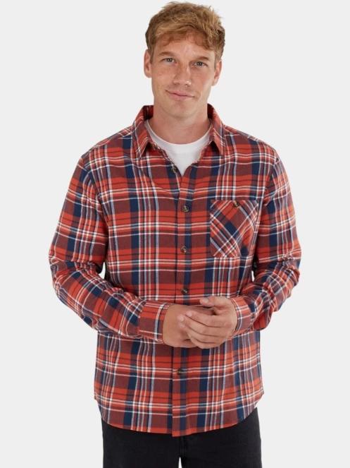 camasa cu maneci lungi pt. barbati Fundango Harris Shirt rosu 2