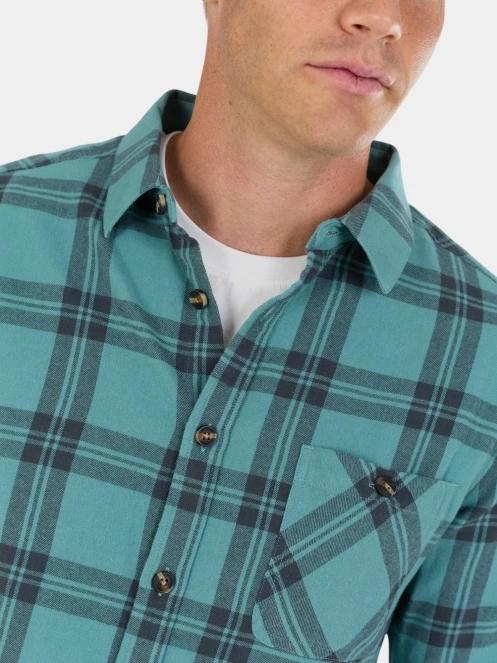 camasa cu maneci lungi pt. barbati Fundango Harris Shirt verde 5