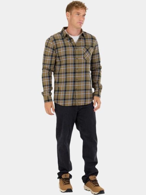 camasa cu maneci lungi pt. barbati Fundango Harris Shirt oliv 4