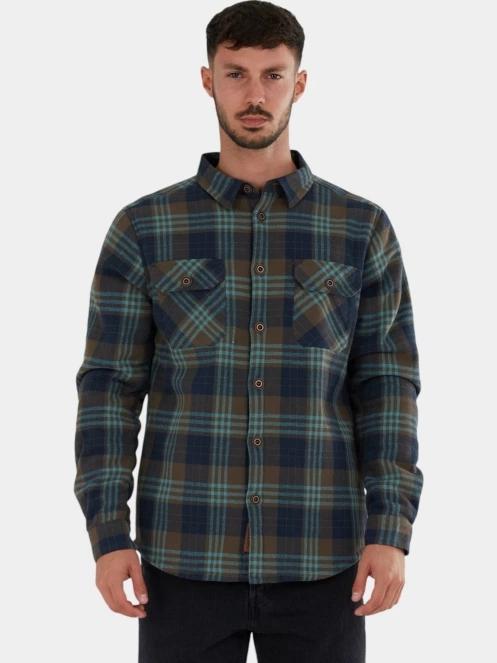 jacheta camasa pt. barbati Fundango Roddy Lined Shirt albastru 2