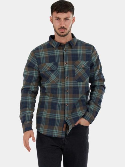 jacheta camasa pt. barbati Fundango Roddy Lined Shirt albastru 5