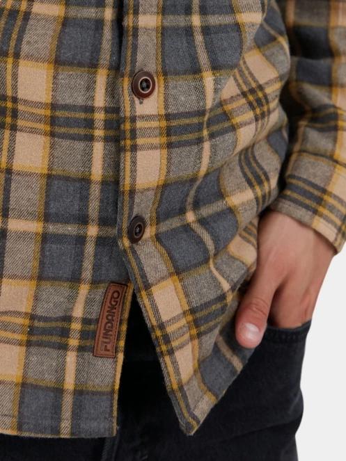 jacheta camasa pt. barbati Fundango Roddy Lined Shirt gri 5