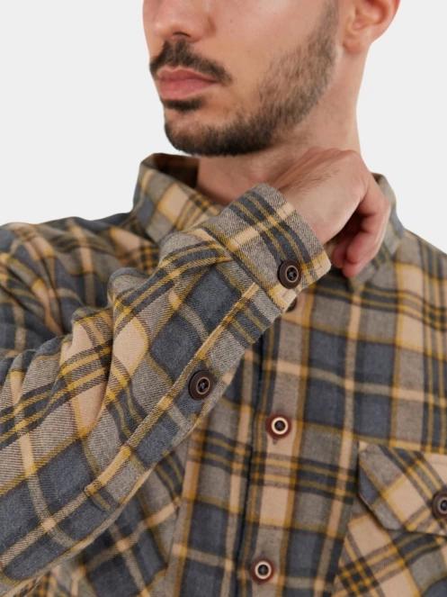 jacheta camasa pt. barbati Fundango Roddy Lined Shirt gri 6